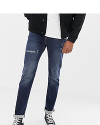 Jeans aderenti strappati blu scuro di Jacamo