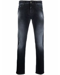 Jeans aderenti strappati blu scuro di Pt05