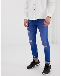 Jeans aderenti strappati blu di ASOS DESIGN