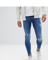 Jeans aderenti strappati blu di BLEND