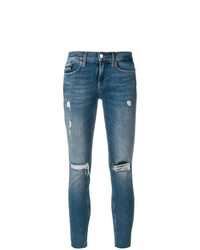 Jeans aderenti strappati blu di Calvin Klein Jeans