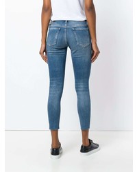 Jeans aderenti strappati blu di Calvin Klein Jeans
