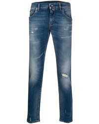 Jeans aderenti strappati blu di Dolce & Gabbana