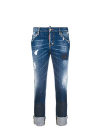Jeans aderenti strappati blu di Dsquared2