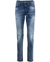 Jeans aderenti strappati blu di Emporio Armani