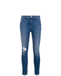 Jeans aderenti strappati blu di J Brand