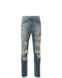 Jeans aderenti strappati blu di R13