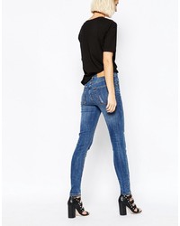 Jeans aderenti strappati blu di Cheap Monday