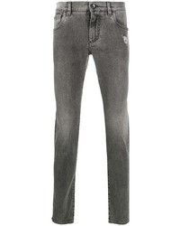Jeans aderenti strappati grigi di Dolce & Gabbana
