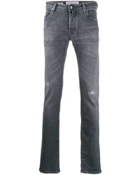 Jeans aderenti strappati grigi di Jacob Cohen
