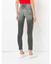 Jeans aderenti strappati grigi di Mother