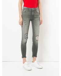 Jeans aderenti strappati grigi di Mother