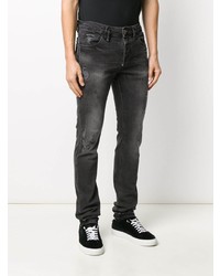Jeans aderenti strappati grigio scuro di Philipp Plein