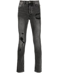 Jeans aderenti strappati grigio scuro di Ksubi