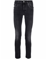 Jeans aderenti strappati grigio scuro di Les Hommes