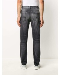 Jeans aderenti strappati grigio scuro di 7 For All Mankind