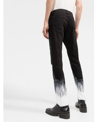 Jeans aderenti strappati neri e bianchi di Dolce & Gabbana