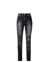 Jeans aderenti strappati neri di Amapô