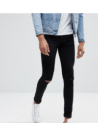 Jeans aderenti strappati neri di ASOS DESIGN