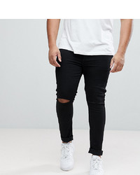 Jeans aderenti strappati neri di ASOS DESIGN