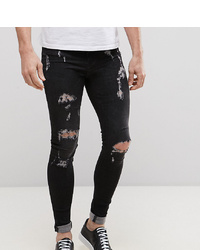 Jeans aderenti strappati neri di BLEND
