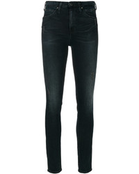 Jeans aderenti strappati neri di CK Calvin Klein