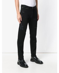 Jeans aderenti strappati neri di Givenchy
