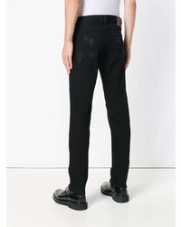 Jeans aderenti strappati neri di Givenchy
