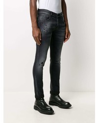 Jeans aderenti strappati neri di Dondup