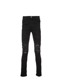 Jeans aderenti strappati neri di Mjb