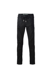 Jeans aderenti strappati neri di Off-White