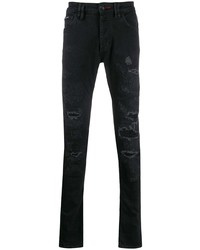 Jeans aderenti strappati neri di Philipp Plein
