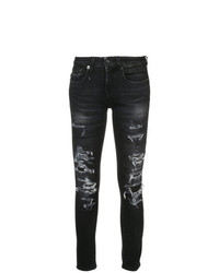 Jeans aderenti strappati neri di R13