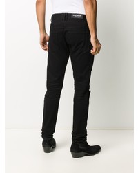 Jeans aderenti strappati neri di Balmain