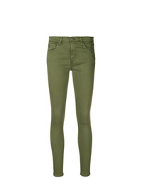 Jeans aderenti verde oliva di AG Jeans