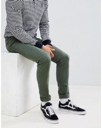 Jeans aderenti verde scuro di ASOS DESIGN