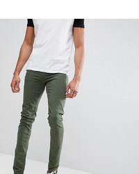 Jeans aderenti verde scuro di ASOS DESIGN