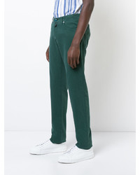 Jeans aderenti verde scuro di Kiton