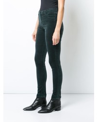 Jeans aderenti verde scuro di J Brand