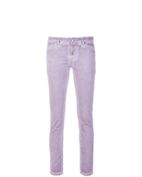 Jeans aderenti viola chiaro di Twin-Set