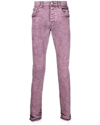 Jeans aderenti viola melanzana di purple brand