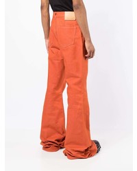 Jeans arancioni di Rick Owens DRKSHDW