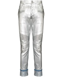 Jeans argento di Balmain