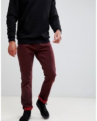 Jeans bordeaux di Weekday