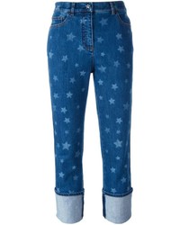 Jeans boyfriend con stelle blu