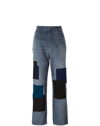 Jeans boyfriend patchwork blu di Golden Goose Deluxe Brand