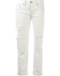 Jeans boyfriend strappati bianchi di NSF