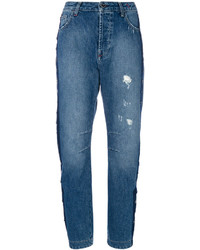 Jeans con borchie blu di Twin-Set