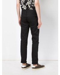 Jeans con borchie neri di Saint Laurent
