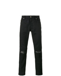 Jeans con borchie neri di Saint Laurent